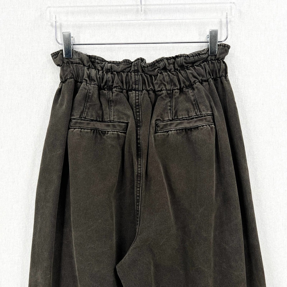 FREE PEOPLE Margate Pleated Trouser Pants Womens Small Charcoal Gray High Rise - Picture 7 of 16